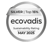 EcoVadis SILVER Rating - Top 15% Sustainability