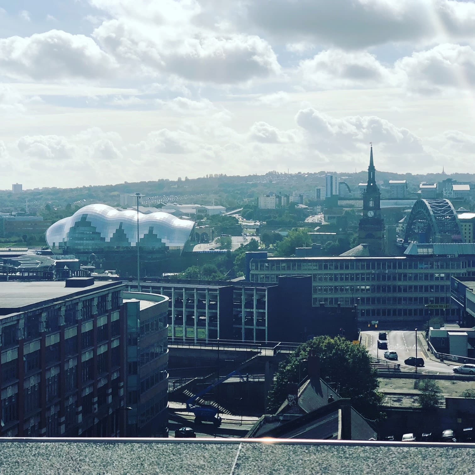 Commercial window cleaning services in Newcastle, serving the North East with rope access and MEWP methods