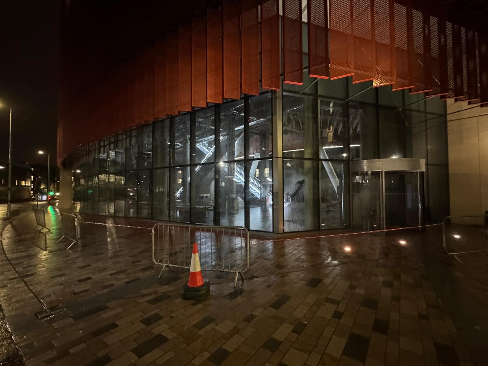 Clean building after graffiti removal