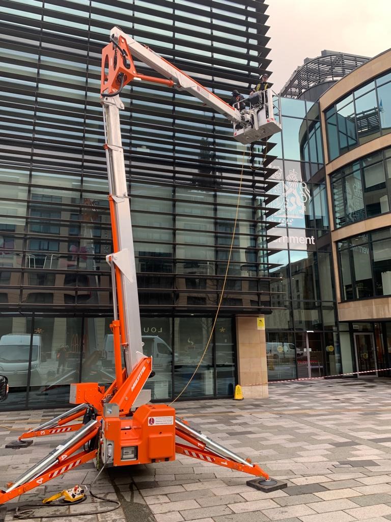 Commercial Window Cleaning Services by Struan MEWP access